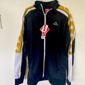 Kappa Zip up sweater 2XL Black/Gold